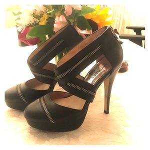 Michael Kors black stiletto dress shoes